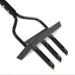 43in Lawn Aerator Garden Tool with Soil Core Tray, Manual Grass Plug Aerators & A Cleaning Tool, Coring Aeration Tools with 3 Tines for Gardening, Soil Compaction, Lawn Yard Care, Black - Image 12