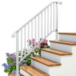 Replace 19939750 Outdoor 4 Level Iron Handrail Matte White - Image 15