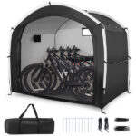 7.2×5.1×6 Ft Outdoor Bike Storage Shed Tent Waterproof Bicycle Shelter for 5 Bikes