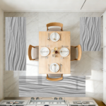 Three-piece kitchen rug set, non-slip and washable, abstract pattern kitchen hallway rug, soft and comfortable, suitable for sinks, floors, entrances, hallways and bathrooms. - Image 10