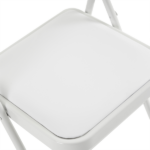 Same Code 71155989 6pcs Elegant Foldable Iron & PVC Chairs for Convention & Exhibition White - Image 17