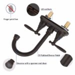 Bathroom Faucet Oil Rubbed Bronze 360 Degree High Arc Swivel Spout 4 Inches Centerset Vanity Faucet Modern 3 Holes Lavatory Faucet NOT INCLUED Drain[Unable ship on weekends, TK/TEMU only for pickup, only TX10643 warehouse supports GOFO] - Image 4