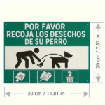 CIFbuy Funny Spanish Pet Waste Reminder Sign, Rustic Retro "Please Clean Up Dog Poop" "Please Clean Up Dog Poop" Metal Wall Plaque, Plaque, Durable Iron Decor For Home Ba RusticikTok, RusticikTok, t Self-pickup Logiopics - Image 4