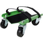 Snowmobile Dolly Heavy Duty Carries up to 1500lbs V-Slide with 2.5" Swivel Casters Rubber Pad Protecting Skis and 2 Pairs of Heavy Duty Straps Firmly Attaching on Skis, GREEN COLOR - Image 13