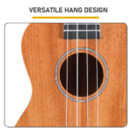 21in mahogany body rosewood fingerboard ukulele, cotton bag, capo, strap, picks*2, tuner Strings Dust cloth - Image 9