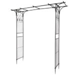 Flat Roof Wrought Iron Arches Plant Climbing Frame - Image 14