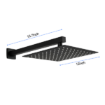 12 inch Wall Mount Rainfall Square Shower Head - Image 4