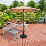 Same Code 44641025 136*85.5*67cm 50kg Aluminum Alloy Table And Chair One Piece Camping One Piece Table And Chair Wood Grain Color - Image 22