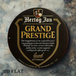 CIFbuy 1pc 8x8 Inch Round French Aluminum Sign, Vintage Grand Prestige Hertog Jan Decorative Plaque, German Language Metal Wall Art For TikTok, TikTok, Self-pickup Logiopics - Image 4