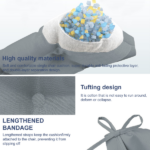 Outdoor Bench Cushion, 60 × 20 × 4 Inch, Tufted Waterproof Swing Cushion with Ties, for Patio Bench or Window Seat - Image 3