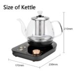 Professional multi-functional glass teapot | 800ml fast heating, cooking and brewing integrated electric kettle with stainless steel filter(UPS/FEDEX/UniUni/GOFO logistics delivery support self-pickup - Image 3