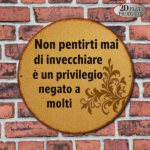 CIFbuy 1pc Vintage Italian Phrase "Don't Regret Tomorrow" Round Aluminum Wall Plaque, 8-Inch Dark Brown Border Sign, Italian Language D TikTok, TikTok, Self-pickup Logiopics - Image 6