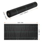 3.28*164FT Robust Garden Weed Material, Interlaced PP Weed Prevention Cloth, Pathway Material, Geotextile Material for Garden Design Ground Protection (Shipment from Walmart) - Image 3