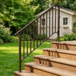 Outdoor 4 Level Iron Handrail Copper - Image 11