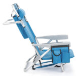 Same Code 56766889 63*65*82cm Short Oxford Cloth Silver White Aluminum Tube Bearing 100kg Beach Chair Blue - Image 16