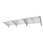 Same Code 87756300 HT-300 x 100 Household Application Door & Window Rain Cover Eaves Transparent Board & Gray Holder - Image 5