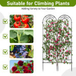 2 Pack 16" x 61" Rustproof Iron Garden Trellis - Image 13