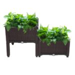 2Pcs Free Splicing Injection Planting Box Brown - Image 5
