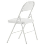 Old Code 33292149 4pcs Elegant Foldable Iron & PVC Chairs for Convention & Exhibition White - Image 18