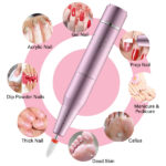 30000RPM USB Nail Drill Machine for Acrylic Nail Gel Polish Milling Smoothing Calluses Manicure Machine Nail Art Salon Equipment (Pink) - Image 5