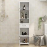 Double Door Narrow Height Slim Floor Standing Cabinet - Image 7