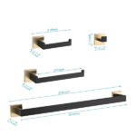 4 - Piece Bathroom Hardware Set - Image 3