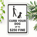 CIFbuy Curb Your Dog Metal Tin Sign, Regulations Caution Plaque, 8x12in Unframed Wall Decor, Wall Decor, Indoor Outdoor Safety Sign Tin SignikTok, Tin SignikTok, med Wall Decor Self-tickup Logiopn - Image 8