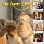 6-Piece Cat Hair Memorial Pendant Set - Pet Keepsake: Soft Fur Capsule Pendant, Portable Keychain - Image 8