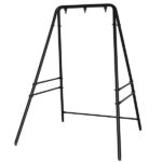 133*137*180cm Wrought Iron Four-Legged Standing 200kg Three Rings Hanging Chair Frame Black - Image 14