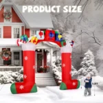 9ft 24W 11 LED Lights Christmas Sock Arch Holiday Arch Decoration - Image 6