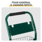 [Same Code 04822659]Iron Four-Wheel Pipe Truck Dark Green [Not an inflatable tire] - Image 12