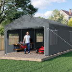 10X20FT Carport Car Port Canopy Grey - Image 4