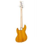 [Do Not Sell on Amazon] Gjazz Electric 5 String Bass Guitar Full Size Bag Strap Pick Connector Wrench Tool Transparent Yellow - Image 9
