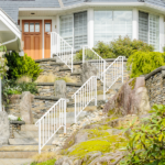 [Same Code 10847084 26338450]Handrails for Outdoor Steps, Iron Handrail Fits 3 Step, Transitional Handrail with Installation Kit, White - Image 10