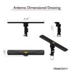 10000 110V 40-860MHz 20±3dB 350°Rotation UV Dual-band Outdoor Antenna Black - Image 14