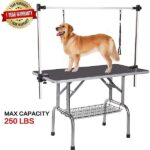 36" Professional Dog Pet Grooming Table Adjustable Heavy Duty Portable w/Arm & Noose & Mesh Tray - Image 3