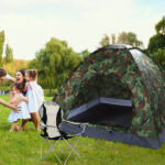 Medium Camping Chair Fishing Chair Folding Chair Black Gray - Image 24