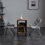 Same Code 31709558 6pcs Elegant Foldable Iron & PVC Chairs for Convention & Exhibition Gray - Image 37