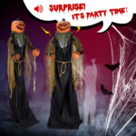 7ft Pumpkin Halloween Standing Decoration - Image 7