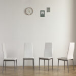 4pcs Elegant Assembled Stripping Texture High Backrest Dining Chairs Black Replace encoding 13028198-18410366 - Image 167