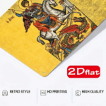 CIFbuy 1pc St. George Riding A Dragon Metal Wall" Plaque, 2D Flat Unframed Vintage Metal Sign 7.87*11.81 Inch, Metal Sign 7.87*11.81 Inch, Weatherproof Rustproof UV Metal Wall PlaikTok, Metal Wall PlaikTok, t Self-pickup Logiopics - Image 6