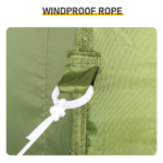5X5FT Outdoor Canopy with 1 Sidewall Green - Image 11