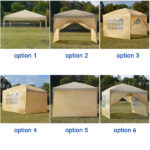 3 x 3m Two Doors & Two Windows Practical Waterproof Right-Angle Folding Tent Khaki - Image 25