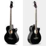 [Do Not Sell on Amazon] GMB101 4 string Electric Acoustic Bass Guitar w/ 4-Band Equalizer EQ-7545R Black - Image 3