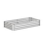 Galvanized Steel Raised Garden Bed 6×3×1 Ft Outdoor Planter Box for Vegetables Flowers Herbs - Image 3