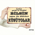 CIFbuy Vintage Turkish Text 2D Flat Metal Sign, Rustic" Iron Wall Art With Inspirational Quote, Inspirational Quote, 8x12 Inch Durable Home Decor Sign, RustikTok, Sign, RustikTok, t Self-pickup Logiopics - Image 7