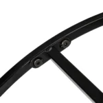 Same Code 13962533 Artisasset 2 Layers 5mm Thick Tempered Glass Countertops Round Wrought Iron Coffee Table Black - Image 5