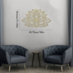 CIFbuy™ Iron Mandala Lotus Wall Art, Zen Style Wall Hanging, Luxury Theme Home Decor (TikTok, Temu: Self-pickup available) - Image 6