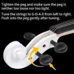 Do Not Sell on AmazonFull Size 4/4 Violin Set for Adults Beginners Students with Hard Case,Violin Bow,Shoulder Rest,Rosin,Extra Strings and Sordine - Image 9