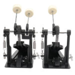 Wool Felt Hammer Double Drum Pedal Professional Double Bass Drum Pedal Black - Image 11